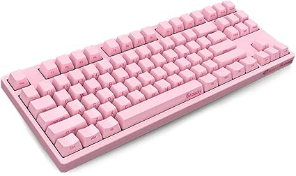 Amazon Usbケーブル87キーメカニカルキーボード クリエイティブサイドレタリングキーキャップ デザイン 取り外し可能usbケーブル サポートマルチメディアキーマクロプログラミング ゲームロック Pinkredaxis Lingyun キーボード マウス 入力機器 通販