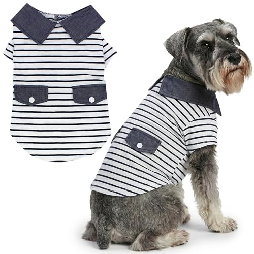 Parisian Pet Dog Clothes Cat Apparel Outfits Preppy Boy Polo, 2XL — image 1