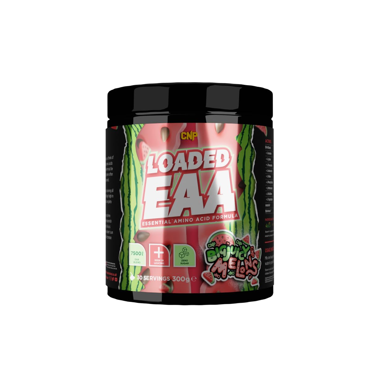 CNP Professional Loaded EAAs, Essential Amino Acids, BCAAs, Muscle Repair & Recovery Powder, 300g / 100g and 30/10 Servings, 12 Delicious Flavours (Big Juicy Melons, 300g)