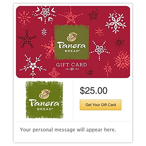Panera Bread Red Snowflakes Gift Cards - E-mail Delivery