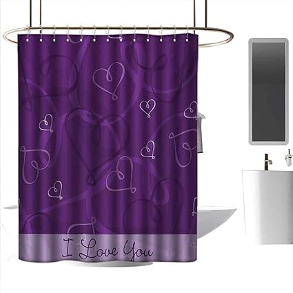 Amazon Com Homehot Shower Curtains Rustic Romantic Lavender