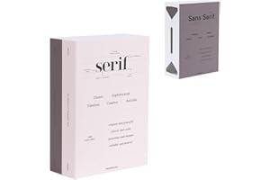 TASTEPICK Book Shape Decorative Cable Management Box - Expandable Cable Organizer Box with Magnetic Closure for Home & Office (Serif, Standard)