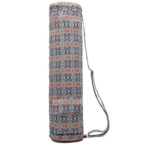 Boence-Yoga-Mat-Bag-Full-Zip-Exercise-Yoga-Mat-Carry-Bag-with-Sturdy-Canvas-Smooth-Zippers-Adjustable-Strap-Large-Functional-Storage-Pockets-Fits-Most-Size-Mats