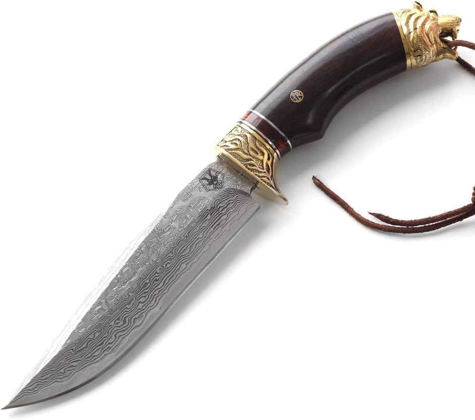 VITELI Fight Wolf knives Damascus knife outdoor camping multi-purpose knives