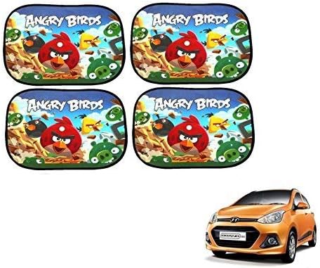TSS Angry Bird Car Window Sunshades for Hyundai Grand i10 - Pack of 4