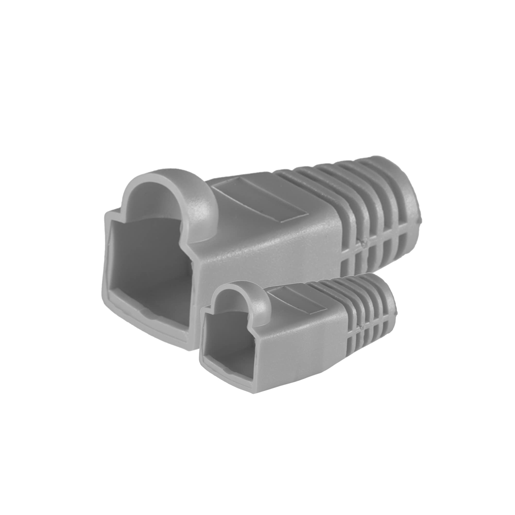 Splinktech Safekom 10x Set Of Packs RJ45 Network Ethernet Cat5e Cat5 Cat 5e CAT6 Cat6e 8P8C UTP STP Gold Plated LAN Cable Plug Crimp Ends Connector Plugs & 10 Pcs RJ45 Crimp End Boots