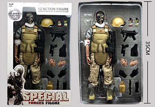 12" 1/6 Military Army Combat Desert ACU Soldier Action Figure Model Toy NB03