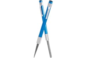 Wolfride 2Pcs Serrated Knife Sharpener Retractable Diamond Sharpening Rod Multifunctional Knife Sharpening Tool for Outdoor K