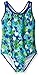 Speedo Big Girls' Solid Infinity Splice One Piece Swimsuit, Bouncy Hearts