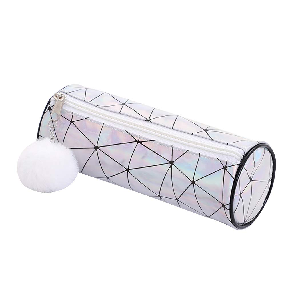 Amorar Laser Pencil Case Fashion Cosmetic Makeup Bag Durable PU Coin Purse Students Stationery Bag