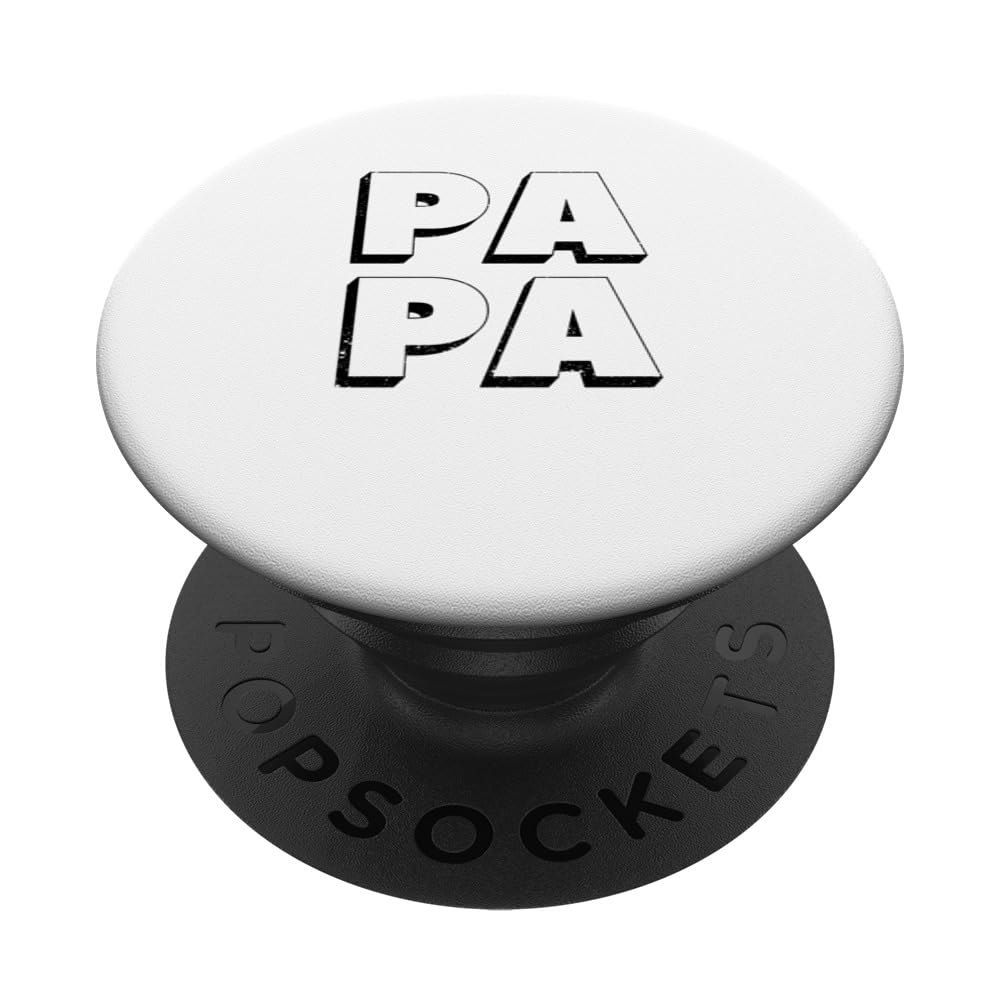 Papa Funny Fathers Day New Dad Grandpa Dada Matching Family PopSockets Swappable PopGrip