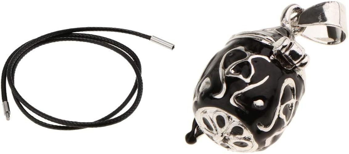 Amazon １セット おしゃれな形 メモリアルペンダント ネックレス 記念用品 全２種類 ブラック ネックレス 通販