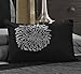 8 Piece Weistera Jacquard Tree Branches Comforter Sets Queen Dark Grey