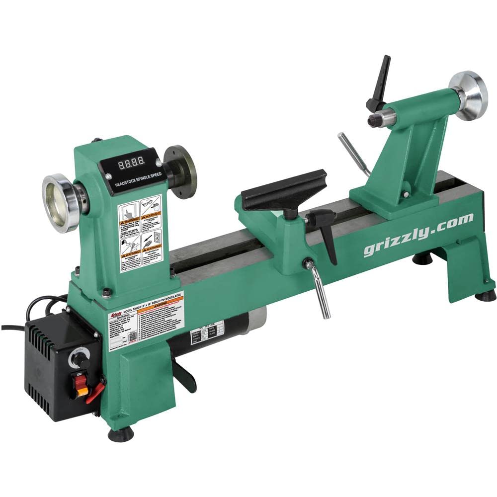 Photo 1 of Grizzly Industrial T25920-12" x 18" Variable-Speed Benchtop Wood Lathe