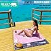 BEARZ Outdoor Pocket Blanket - Beach Blanket Waterproof Sandproof, Picnic Blankets Waterproof Foldable, Lightweight & Compact for Hiking, Camping, Travel, Festival Accessories (Pink)