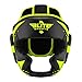 Elite Sports Boxing MMA Sparring Kickboxing Headgear for Men, Muay Thai Boxing Head Guard (Hi-Viz)