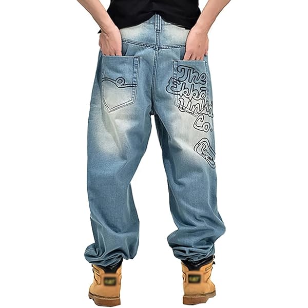 パンツ Y2K in the attic gimmick washed denim y2k ' star patched loose fit baggy jeans washed - Temu