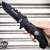 MTECH USMC MARINES Spring Assisted Open Tactical Rescue Folding POCKET KNIFE EDC