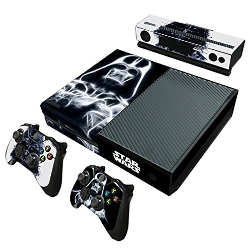 Stickers, WOLFBUSH Carbon Fiber Vinyl Sticker Skin Wrap Cover Protector for XBOX ONE Console Controller Kinect - Star Wars Darth Vader