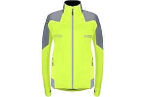 Proviz Women's Nightrider Reflective Waterproof Cycling Jacket Hi Visibility Breathable Cycling Coat