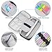 Pencil Case, Abrzon Big Capacity Pen Case Desk Organizer with Zipper for School & Office Supplies - 8.74x4.3x2.17 inches, Black