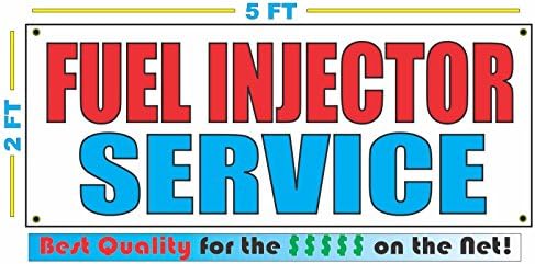FUEL INJECTOR SERVICE All Weather Full Color Banner Sign