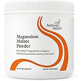 Seeking Health Magnesium Malate Powder - Mineral Supplement Supports Bone Health & Muscle Health - Formula with Dimagnesium Malate to Support Absorption - 500 mg, 100 Servings