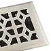 Accord AMFRBNM410 Floor Register with Marquis Design, 4-Inch x 10-Inch (Duct Opening Measurements), Satin Nickel