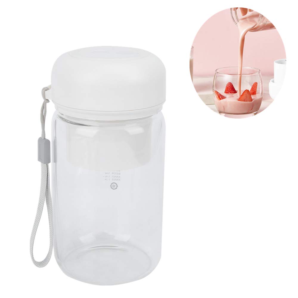 Portable Juicer Rechargeable, Multipurpose Portable USB Blender Mixer Juicer Fruit Juice Maker Extractor Squeezer for Nutrients Preservation,Cold Press Juicer