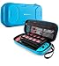 Mumba Carrying Case for Nintendo Switch, Deluxe Protective Travel Carry Case Pouch for Nintendo Switch Console & Accessories [Dual Protection] [Large Capacity] (Blue) primary