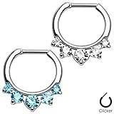 bOdfx Five Paved Gem Rounded Septum Clicker