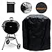 Grill Cover, Kettle Style Barbecue Grill Cover Waterproof Outdoor Round Grill Cover with Elastic Strap, Dia 30