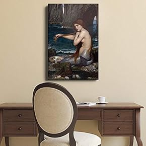 A Mermaid by John Williams Waterhouse - Canvas Print