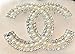 New Fashion womens C.C. diamond rhinestone Brooch Brooches pin Gift Silver