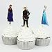 24 Pieces Frozen Cake Cupcake Decorative Cupcake Topper for Kids Birthday Party Themed Party