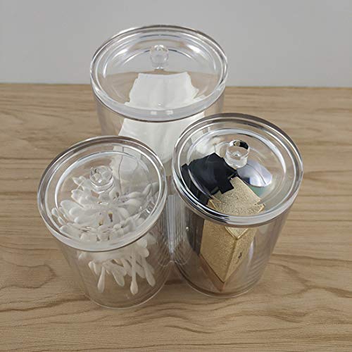 BBDOU Cotton Ball Holder, Cotton Swab Storage, Clear