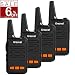 Greaval Rechargable Walkie Talkies Long Range with Charger 16-Channel 2 Way Radio UHF 400~470 Mhz Walkie Talkies Li-ion Battery Included (Pack of 4)
