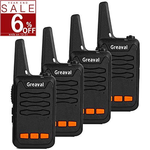 Greaval Walkie Talkie Long Range with Charger 16-Channel 2 Way Radio UHF 400~470 Mhz Walkie Talkies Rechargable Battery Included (Pack of 4) Greaval Walkie Talkie Long Range with Charger 16-Channel 2 Way Radio UHF 400~470 Mhz Walkie Talkies Rechargable Battery Included (Pack of 4)