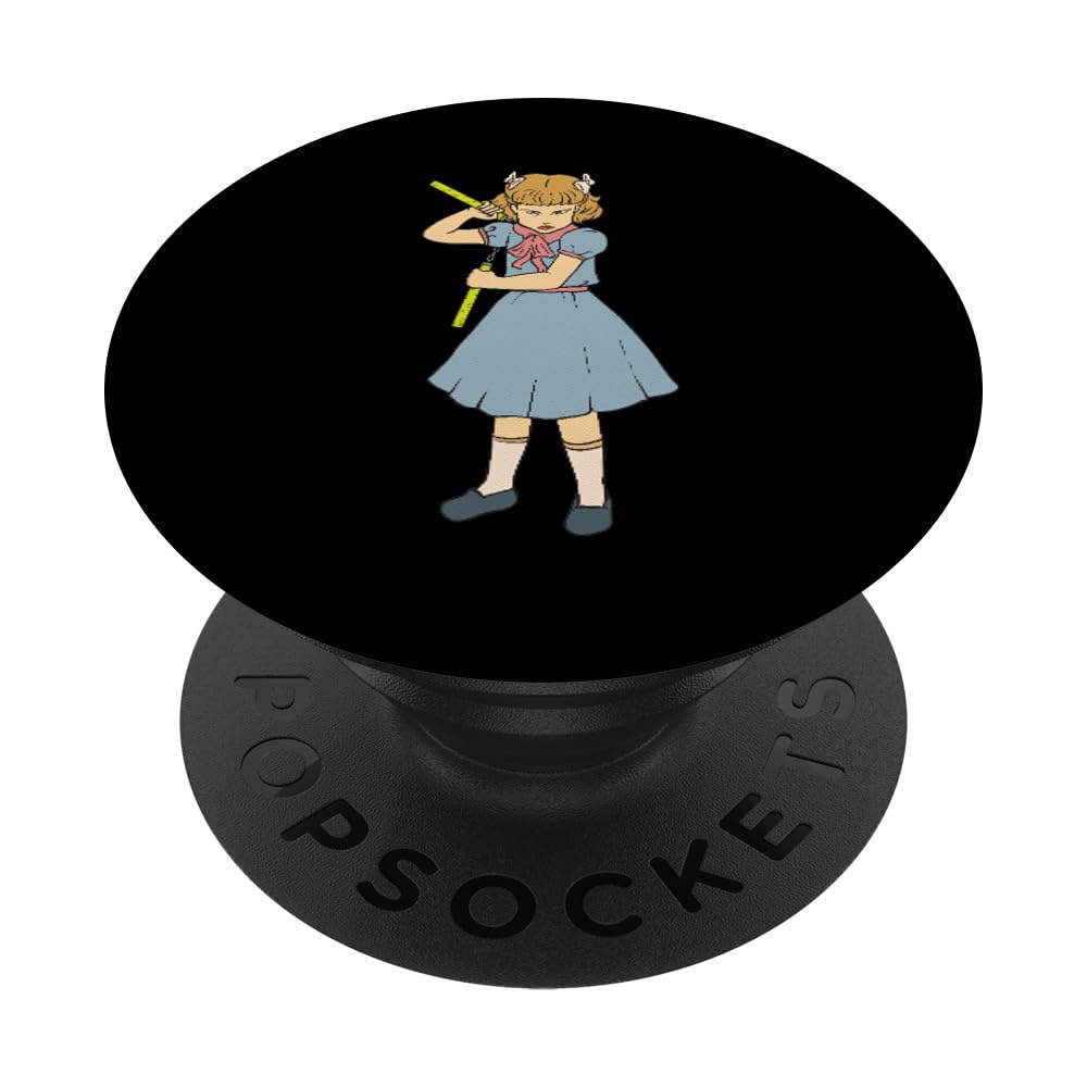Nunchaku Girl - Gothic Punk Goth Horror - Japan Martial Arts PopSockets Swappable PopGrip