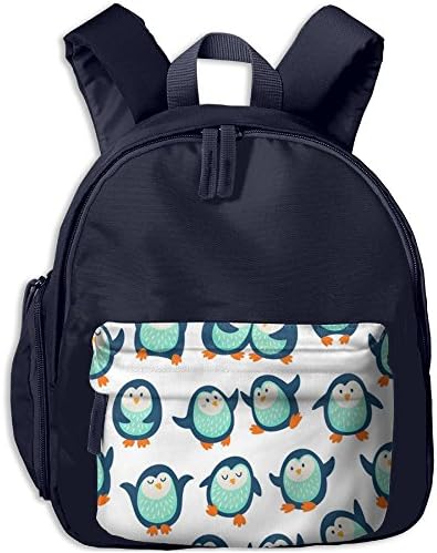 Pattern With Funny Penguins Kid's Preschool Shoulder Backpack Lovely Pocket School Bag