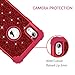 LONTECT Compatible iPhone XR 2018 Case Glitter Sparkle Bling Heavy Duty Hybrid Sturdy High Impact Shockproof Protective Cover Case for Apple iPhone XR 6.1 Display, Shiny Red