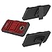 Elegant Choise Moto Z Play Case, Moto Z Play Holster Case, Heavy Duty Dual Layer Full Body Protective Kickstand Case Cover with Belt Clip Holster Case for Moto Z Play Droid (Red)