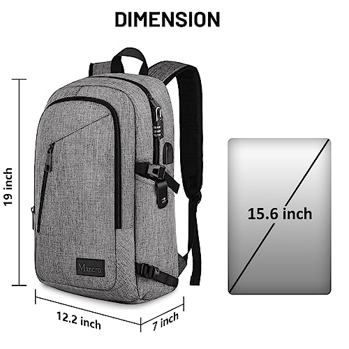 Mancro Laptop Backpack for Travel, Antitheft Laptop Backpack for Men