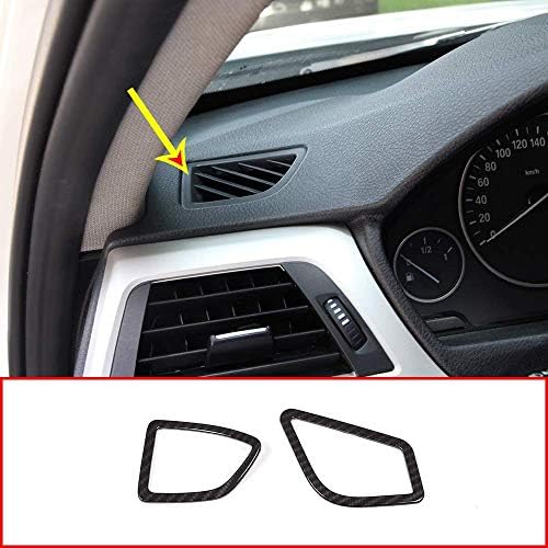 ABS Dashboard Air Conditioning Vent Frame Trim for LHD Left Hand Drive 3 Series F30 2013-2018 Carbon Fiber
