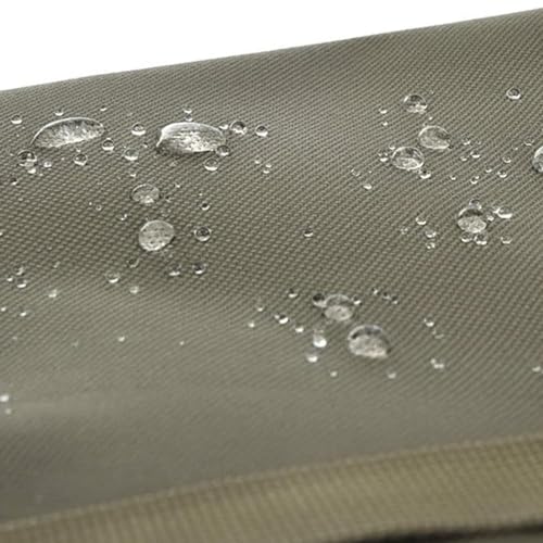 ZTZ 50L Waterproof Bicycle Panniers, Made of High Density 600D Polyester for One. The Bicycle Saddle Bag Comes with a Reflective Trim and a Cover (Khaki Green)