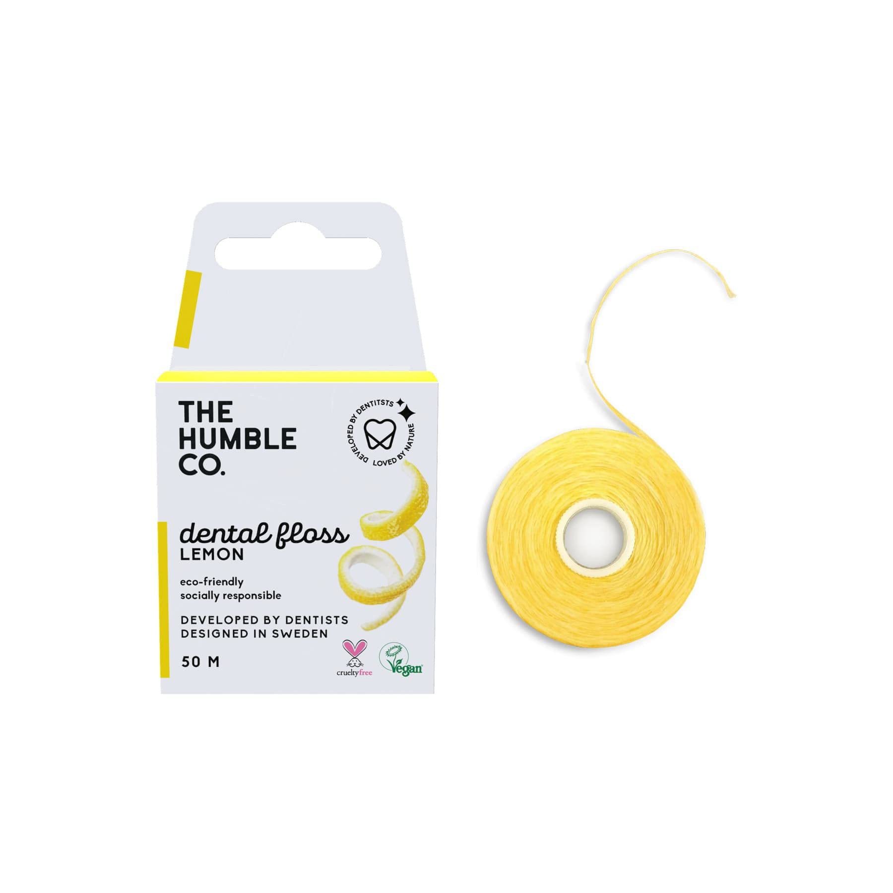 The Humble Co., Dental Floss, Lemon, 55 Yds (50 m)