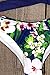 CUPSHE Women's Low Rise Bikini Set Cross Padding Halter Bathing Suit, M Dark Blue