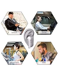 Wireless Earbuds, Bluetooth Headphones Stereo Wireless Earphone Cordless Sport Headsets, Bluetooth in Ear Earphones with Built in Mic for Smart Phones