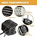 Side Shooter LED Lights, DJI 4X4 2Pcs 4 Inch 96W Triple Row CREE LED Pods Off Road Spot Flood Combo Beam Dual Side Cubes Work Light Driving Fog Lights for Trucks Jeep ATV SUV Boat