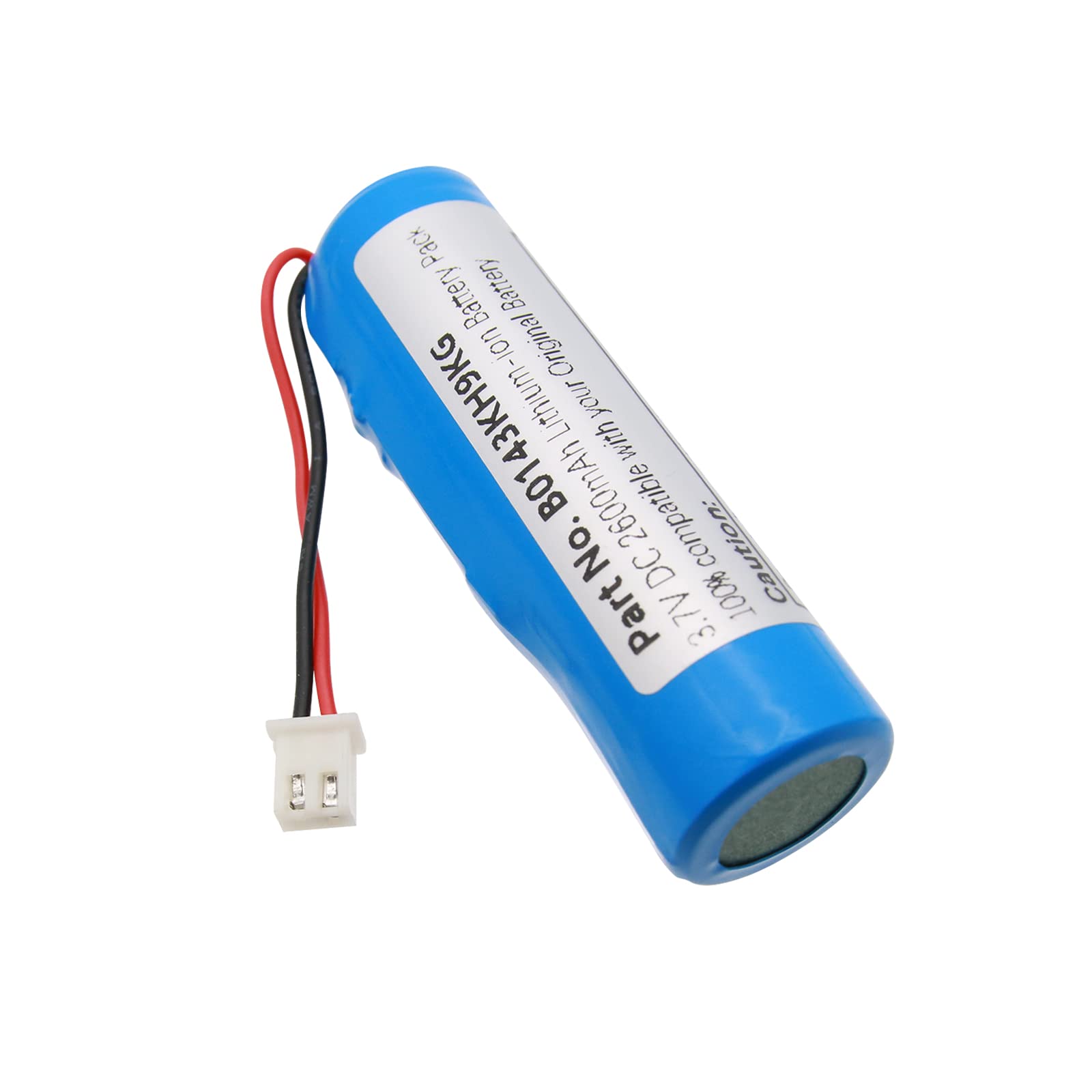 Qimoo Voice Amplifier Replacement Battery B0143KH9KG 3.7V 2600mAh Rechargeable Lithium-ion Battery, with XH2.54mm Connector
